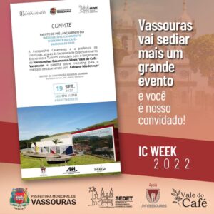 casamento week 3 Vassouras irá sediar IC Week Vale do Café 2022 em Novembro, confira: