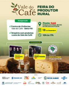 Posto Xalé em Barra do Piraí recebe a Feira do Produtor Rural do Vale do Café no dia 13/12