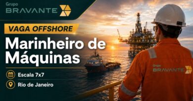 Grupo Bravante abre nova seleção para vaga marítima de Marinheiro de Máquinas no RJ