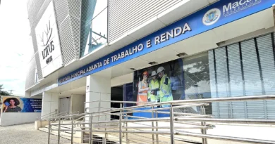 Fachada da Secretaria Adjunta de Trabalho e Renda em Macaé, a Central do Trabalhador.